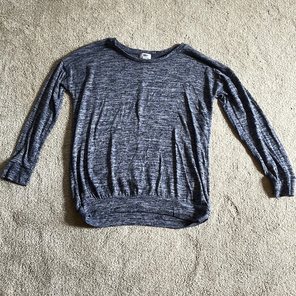 Old Navy marled blue lightweight sweatshirt